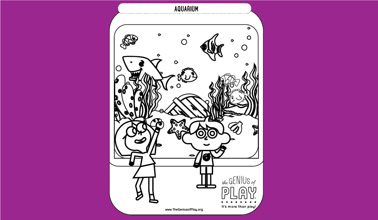 Aquarium Coloring Sheet