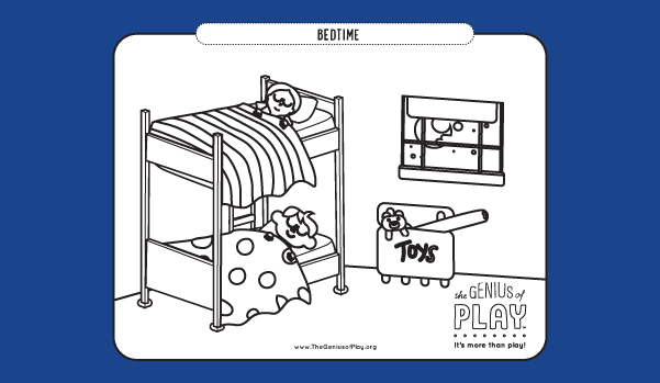 Bedtime Coloring Sheet