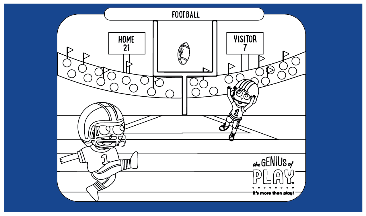 Football Coloring Sheet