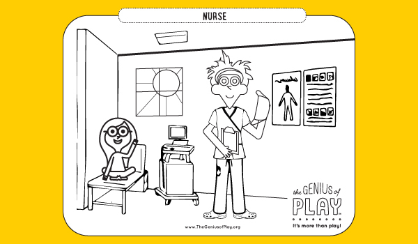 Nurse Coloring Sheet