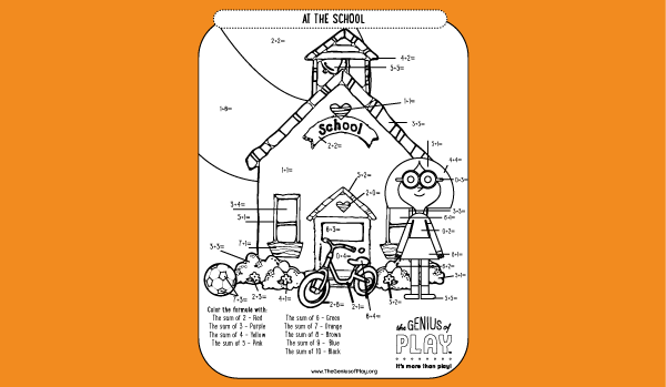 School Coloring Sheet