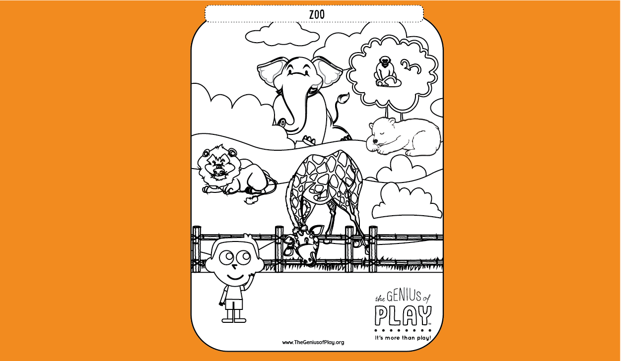 Zoo Coloring Sheet